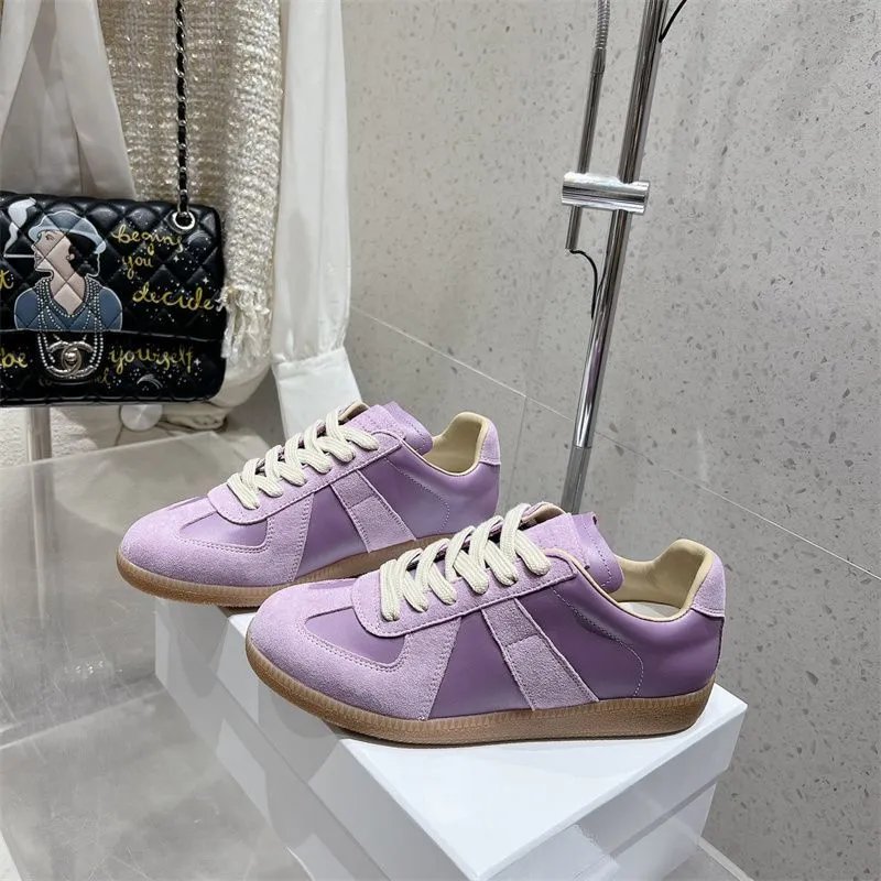 Maison Margiela Replica Sneakers Navy Suede and Leather Sneakers - 4