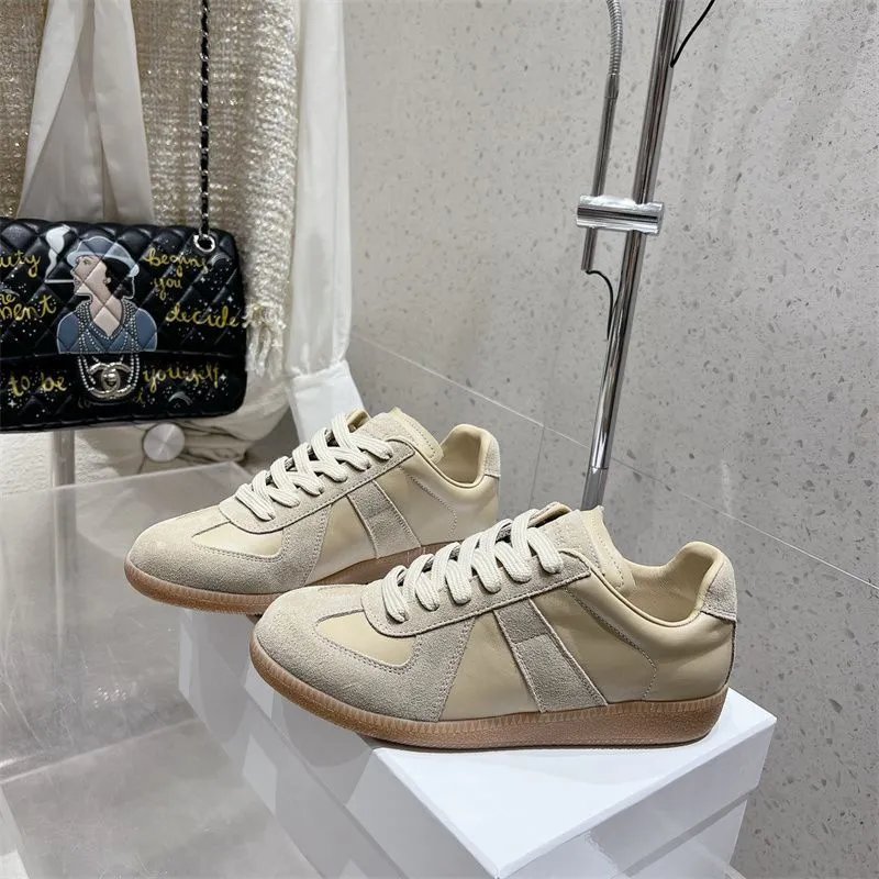 Maison Margiela Replica Sneakers Navy Suede and Leather Sneakers - 32