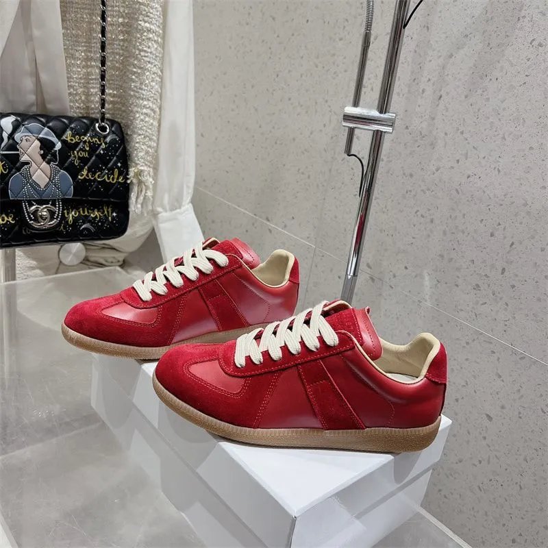Maison Margiela Replica Sneakers Navy Suede and Leather Sneakers - 28