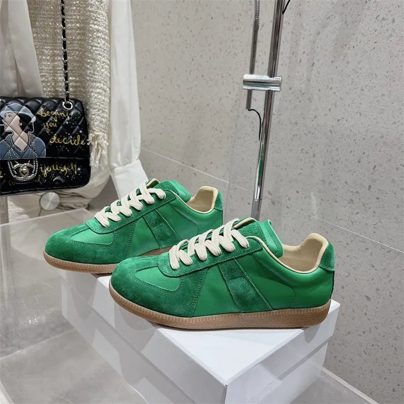 Maison Margiela Replica Sneakers Navy Suede and Leather Sneakers - 25