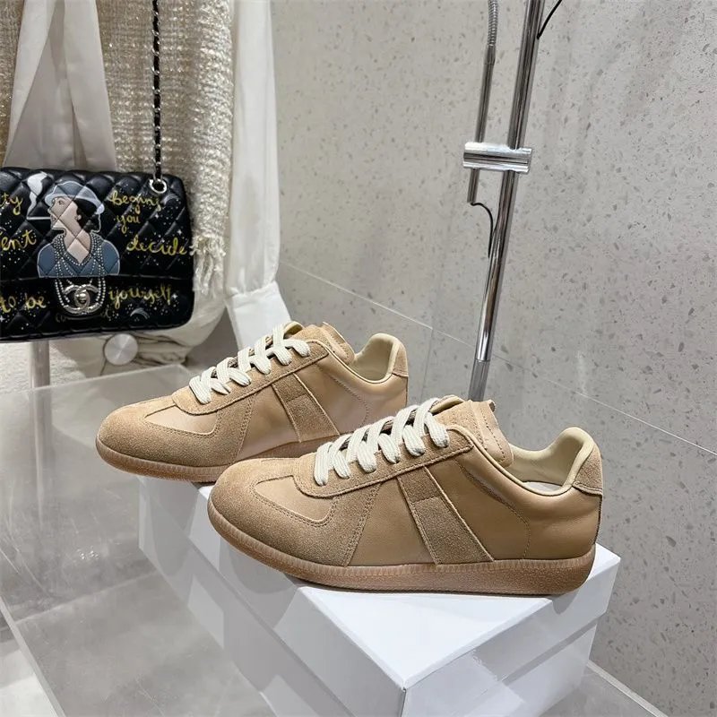Maison Margiela Replica Sneakers Navy Suede and Leather Sneakers - 33
