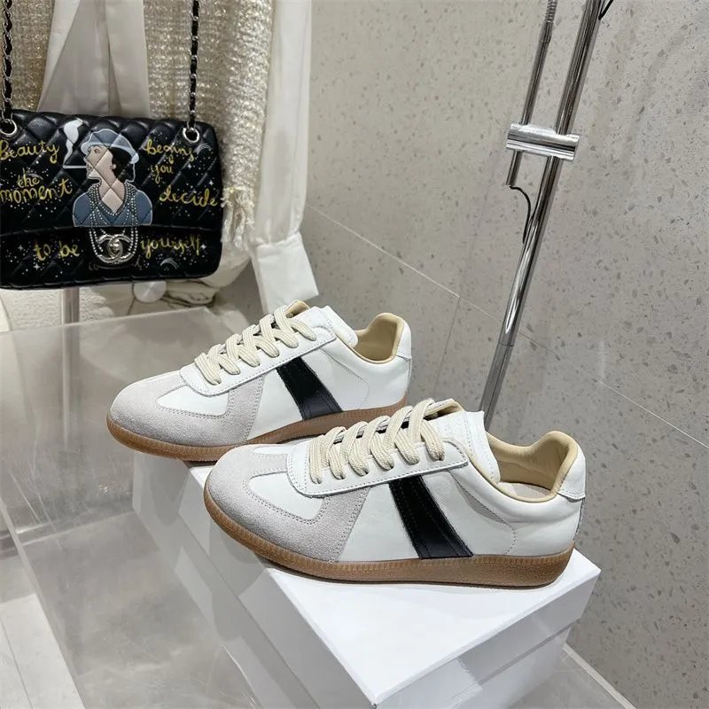 Maison Margiela Replica Sneakers Navy Suede and Leather Sneakers - 10