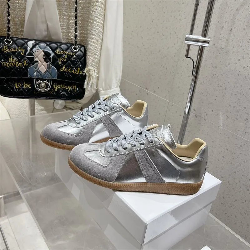 Maison Margiela Replica Sneakers Navy Suede and Leather Sneakers - 13