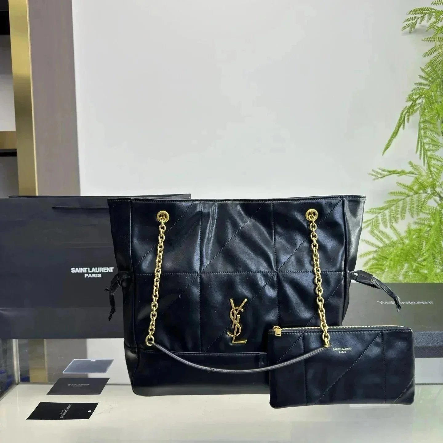 Saint Laurent Black Tote Bag