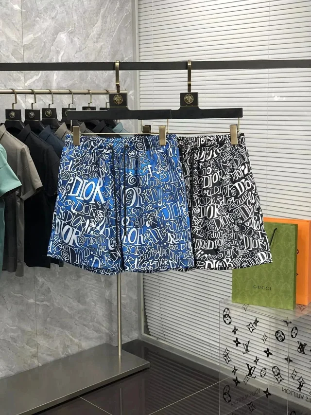 Dior Swimwear Logo Print Swim Shorts product detail image 3