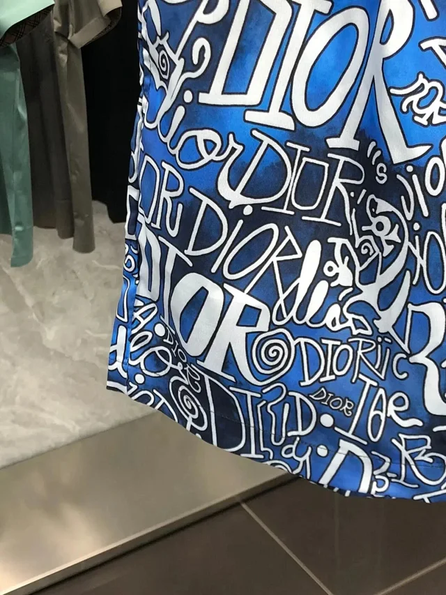 Dior Swimwear Logo Print Swim Shorts product detail image 6