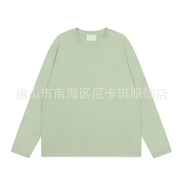 Ami Paris Long Sleeve T-Shirt Mint Green - 1