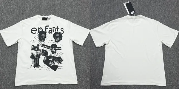 Enfants Riches Déprimés x Unknown Artist Graphic Print White T-Shirt - 1