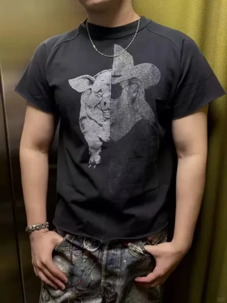 Off-White Pocket T-Shirt Gray T-Shirt - 31