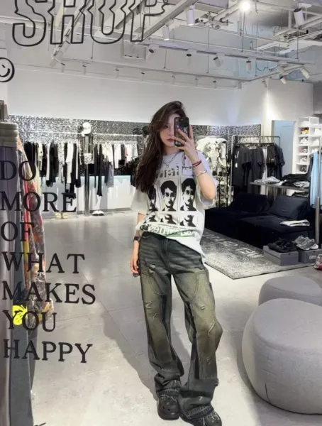 Off-White Pocket T-Shirt Gray T-Shirt - 46
