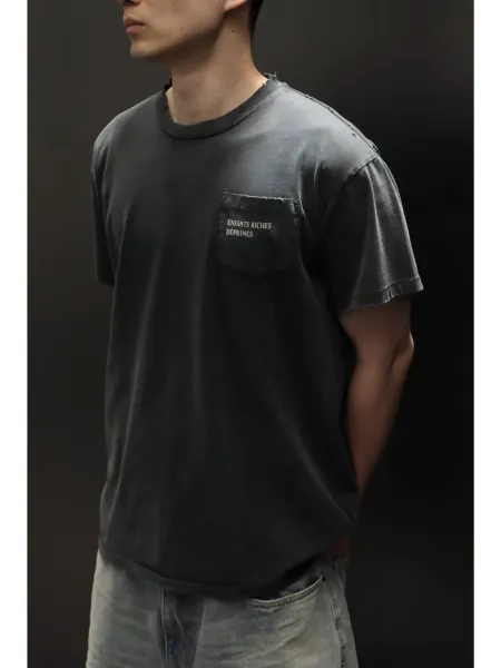 Off-White Pocket T-Shirt Gray T-Shirt - 52