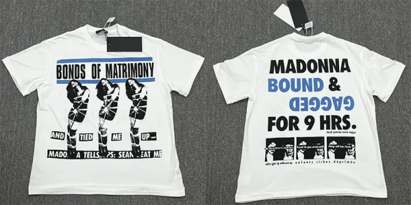 Madonna x Unknown Designer Bonds of Matrimony T-Shirt White - 1