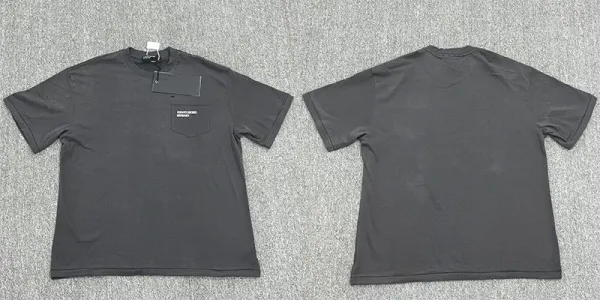 Off-White Pocket T-Shirt Charcoal Gray T-Shirt - 1