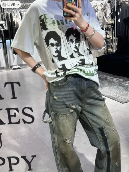 Off-White Pocket T-Shirt Gray T-Shirt - 45