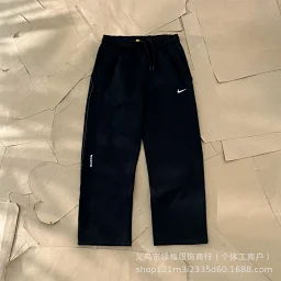 thumbnail for Men's slacks fall and winter NK printed silicone small label fleece hooded sweatshirt NOCTA3M reflective line sweatshirt