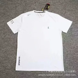 thumbnail for 夏季跨境男士运动速干冰丝T恤户外训练跑步健身轻薄大码休闲短袖