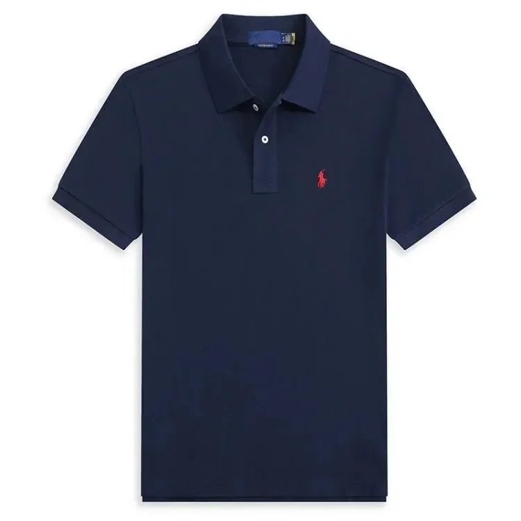 Royal Blue with Red Label
