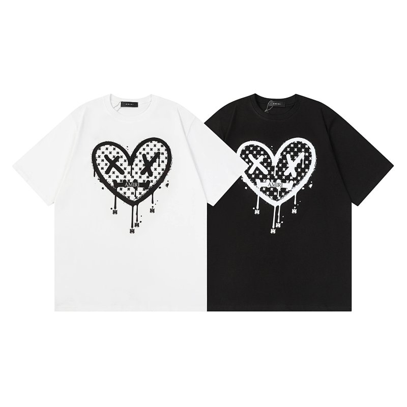 Dripping Heart Print Tee