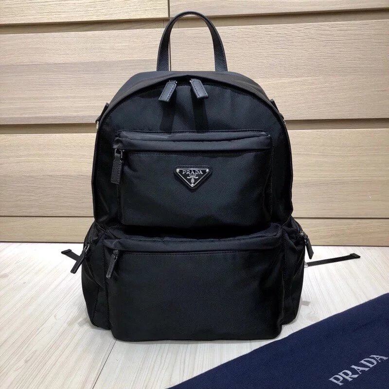 Prada 普拉达 男包 尼龙双肩包 双肩背包 背包书包