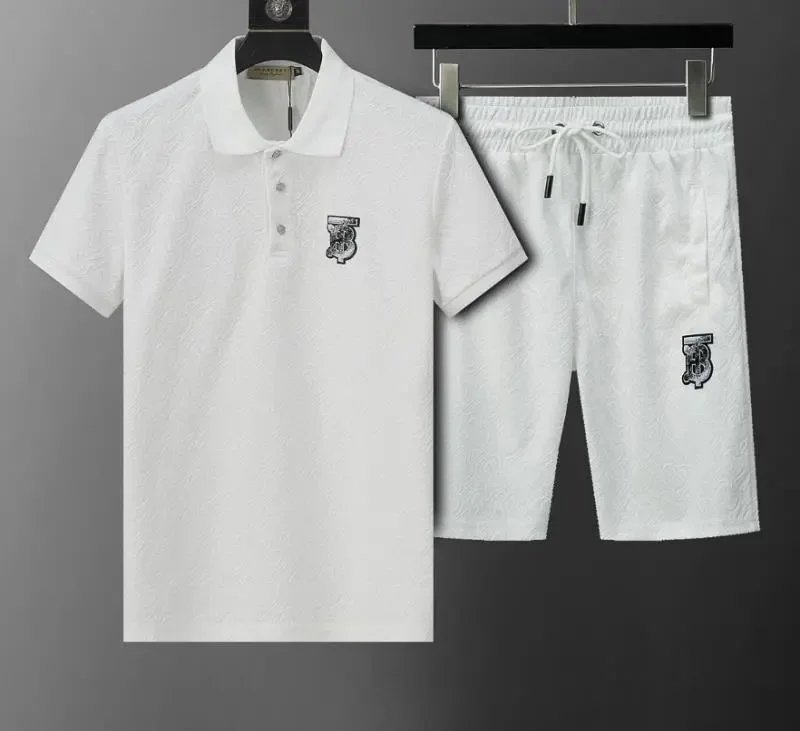 Burberry Embroidered Logo White T-Shirt and Shorts Set - 7