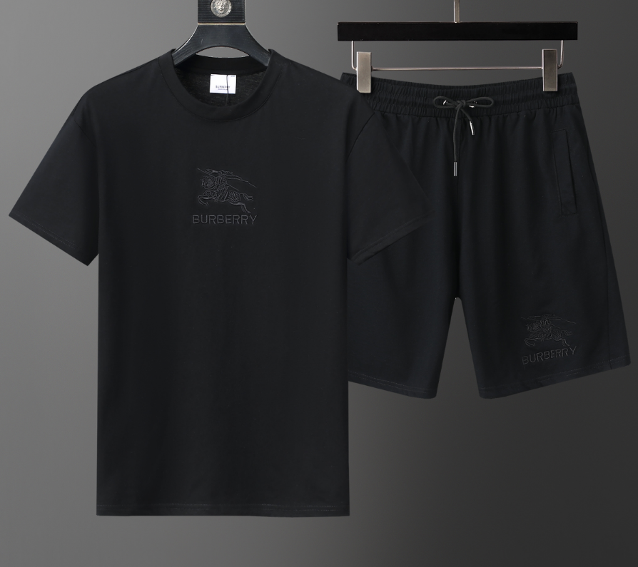 Burberry Embroidered Logo White T-Shirt and Shorts Set - 5
