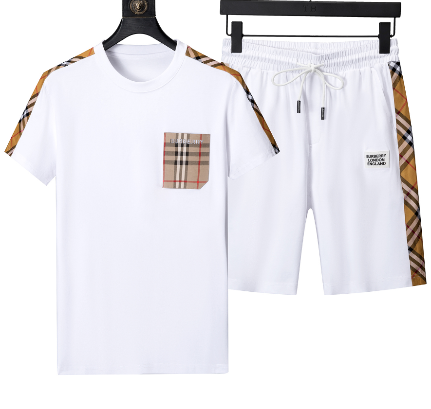 Burberry Monogram Logo Black T-Shirt and Shorts Set - 11