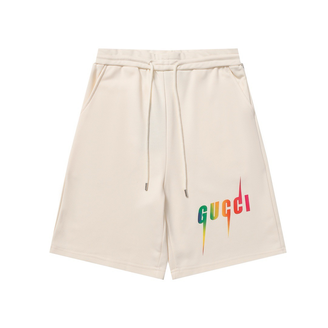 Gucci Web Stripe Track Shorts Turquoise Pink - 12