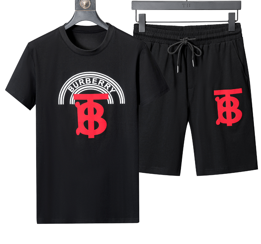 Burberry Embroidered Logo White T-Shirt and Shorts Set - 9