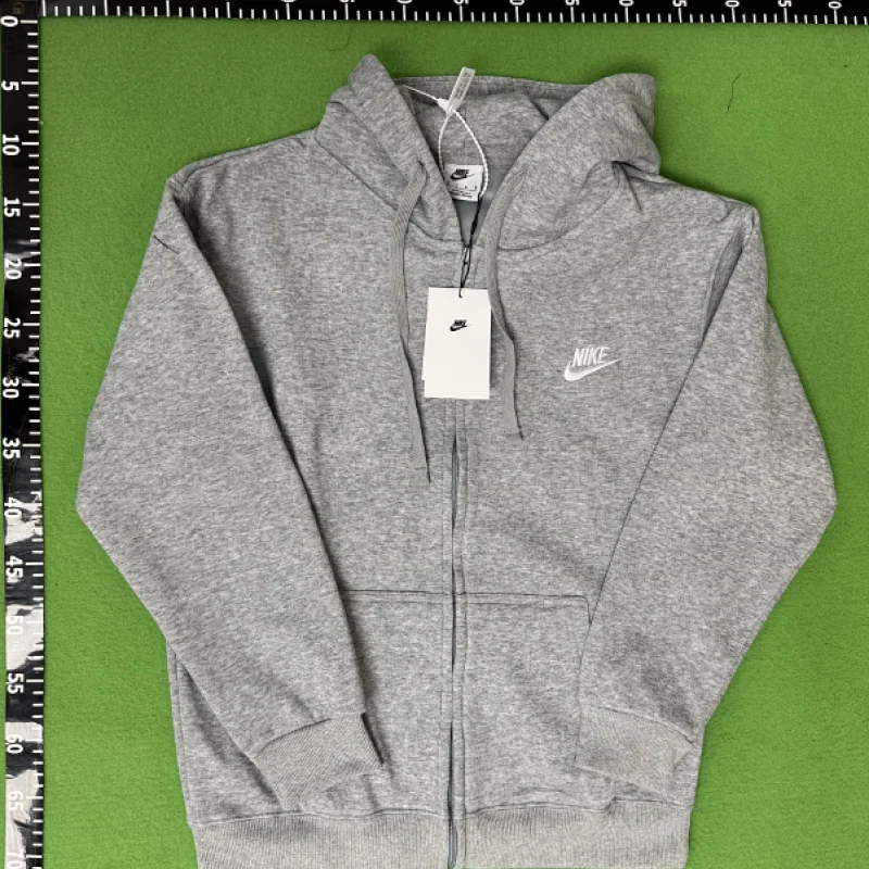 Nike Club Fleece Zip Sweater Hooded Grey