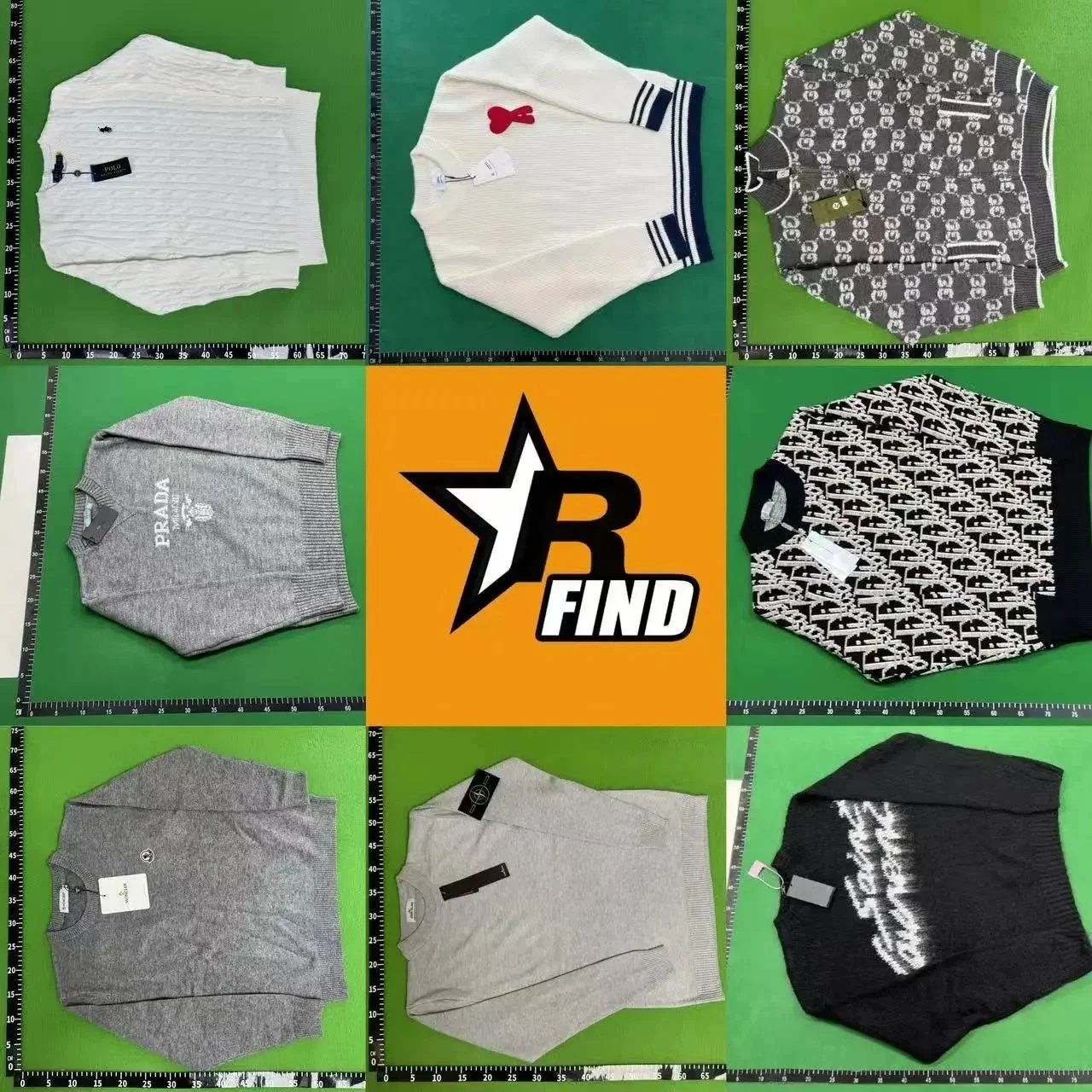 Collection of factory clearance brand sweaters
