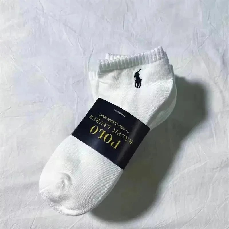 RALPH LAUREN White Ankle Socks (6 Pairs)