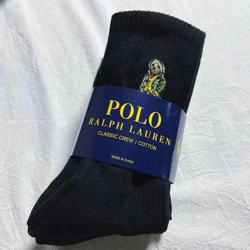 RALPH LAUREN Black Long Socks (3 Pairs)