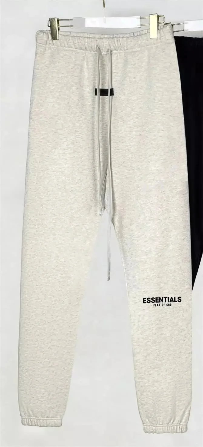 Fear of God Essentials Sweatpants Flocked Logo Oatmeal