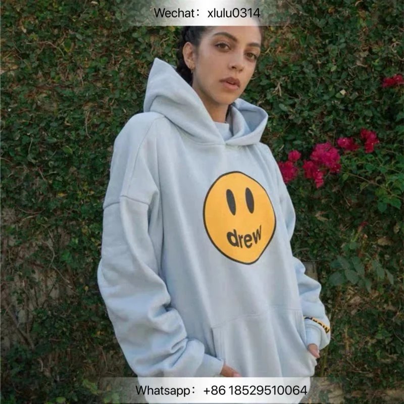 Drew House Smiley Face Hoodie Light Blue
