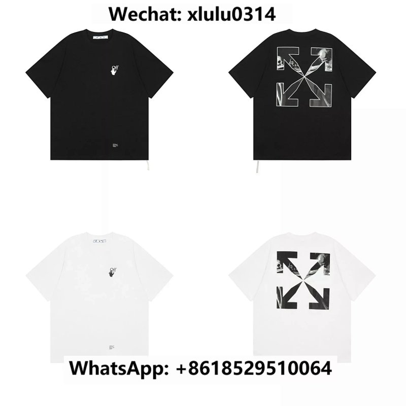 Ow黑宗教短袖 黑色 白色