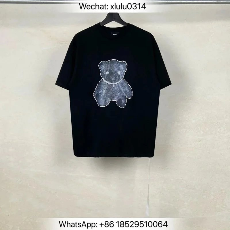 WE11 反光小熊短袖