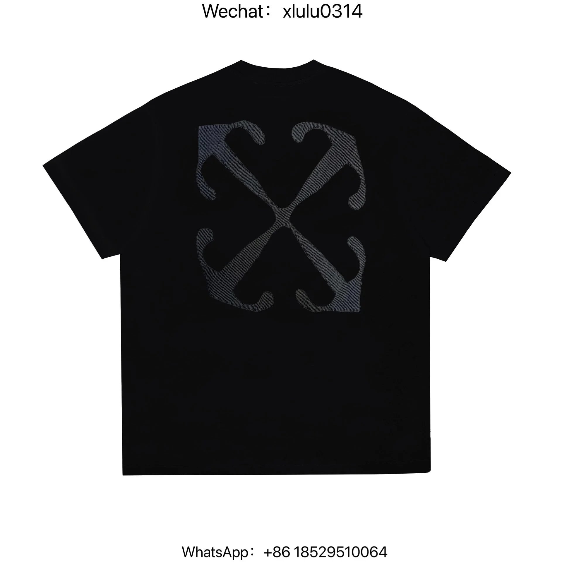 Jasonreps Ow Black Embroidered Short Sleeve