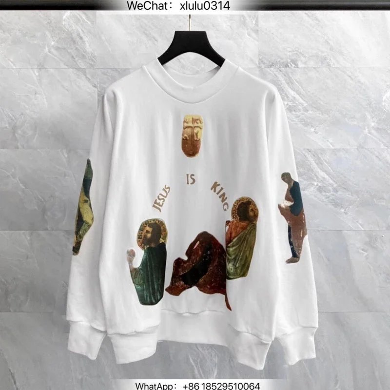 Design Jesus Is King Graphic Hoodie Black - 2