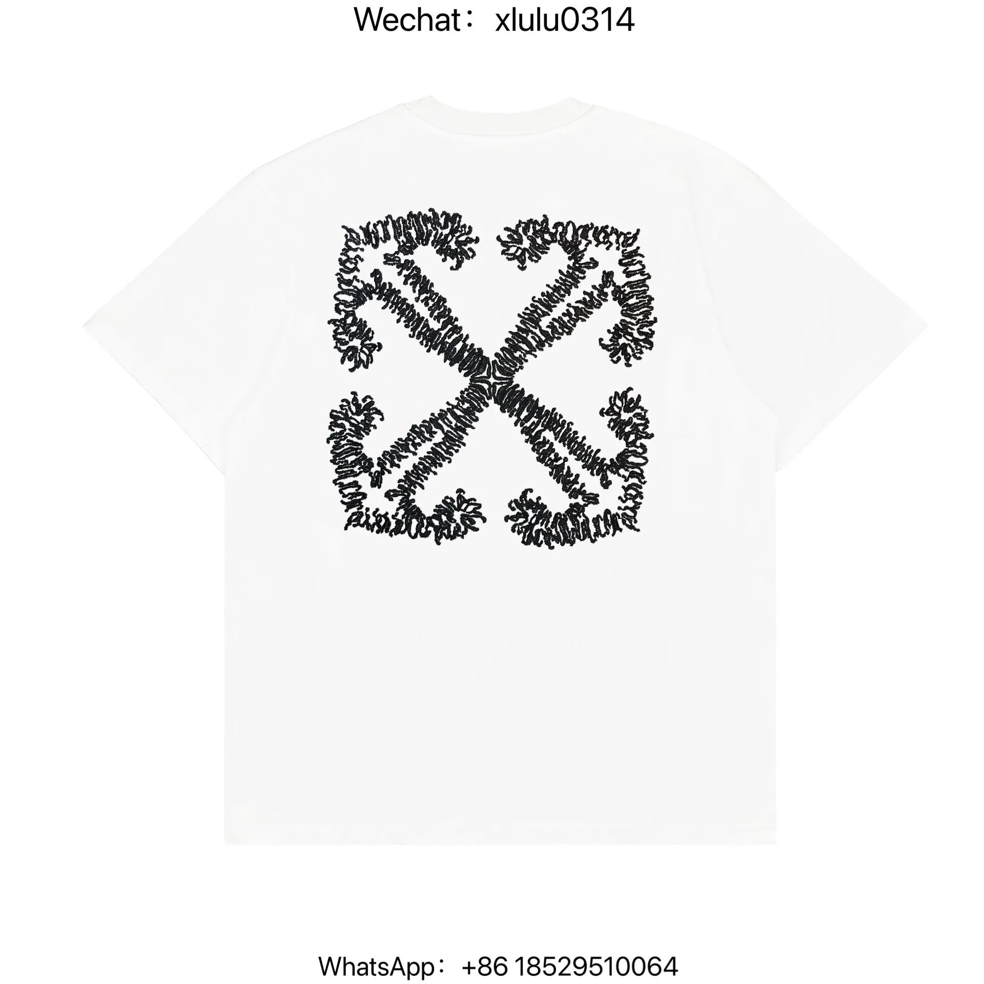 Off-White T-shirt Embroidered Arrows White