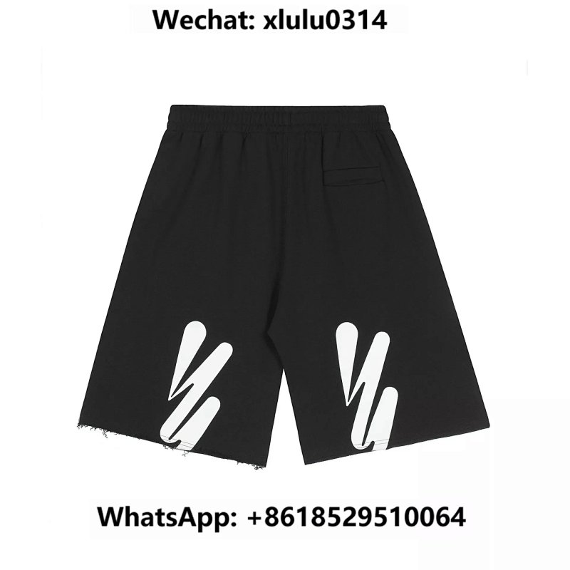 Ow波浪短裤 黑色