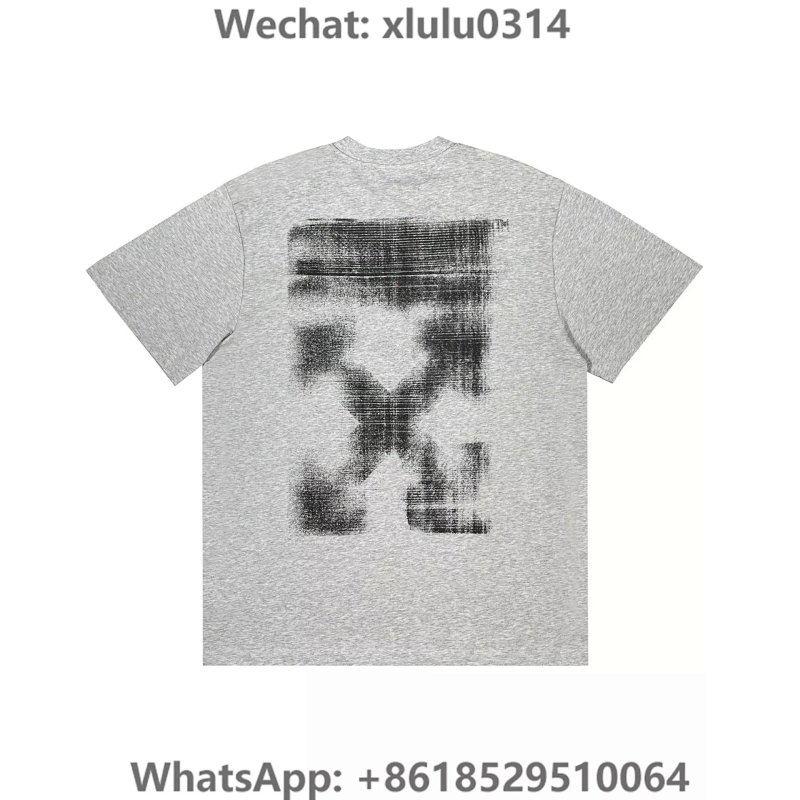 Ow素描马赛克短袖 灰色