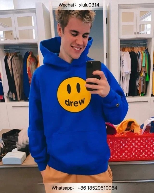 Drew House Smiley Face Hoodie Blue
