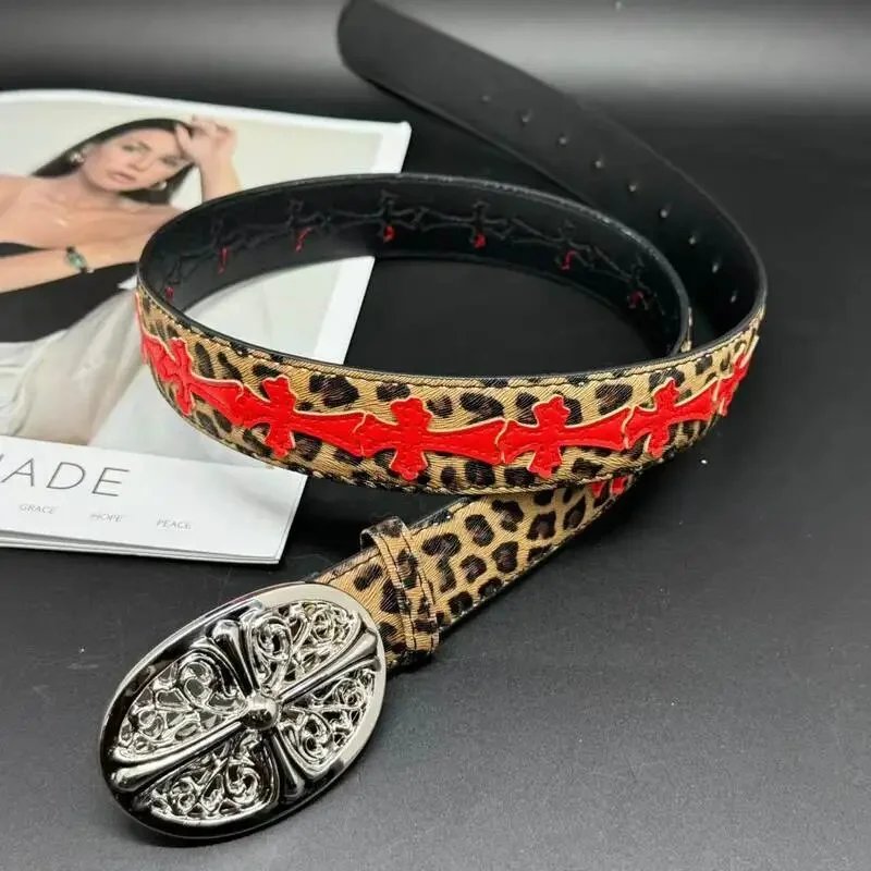 Oval Leopard Print Red