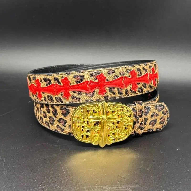 Gold Tomb Leopard Print Red