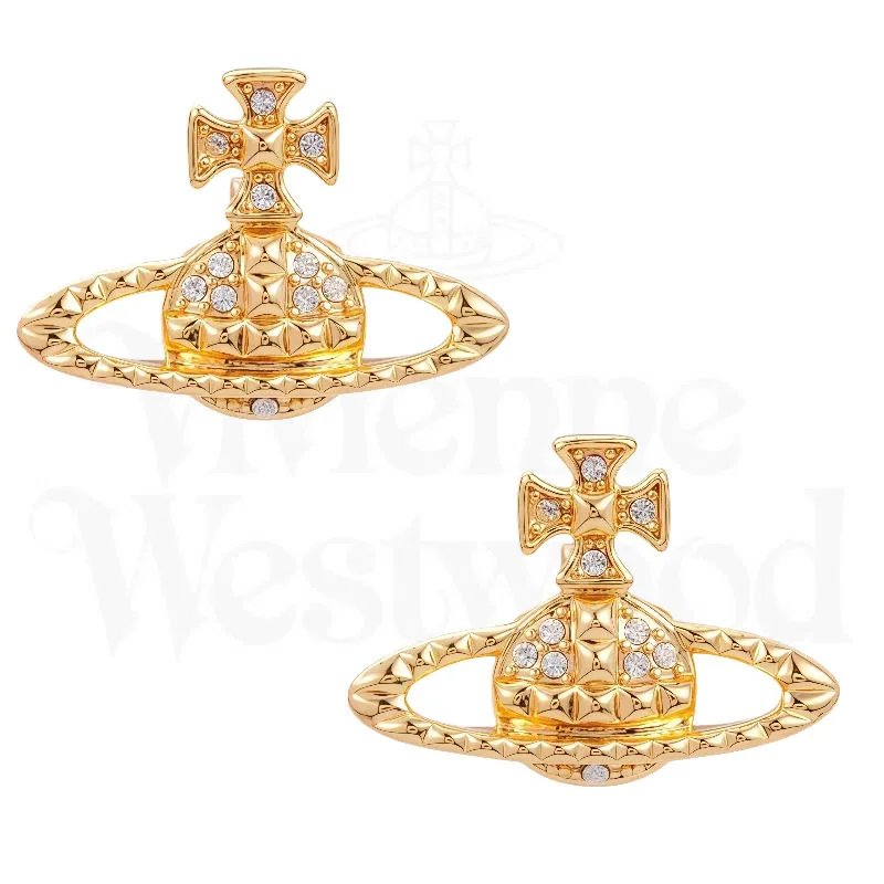 Mayfair Saturn Stud Earrings - Gold