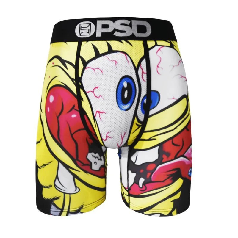 M11 Cross-border Men's Colorful Printed Sports Boxer Briefs European and American Extended Five-inch Shorts Breathable Anti-chafing Tight
