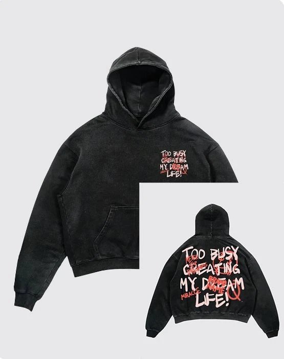 Washed Black Hoodie