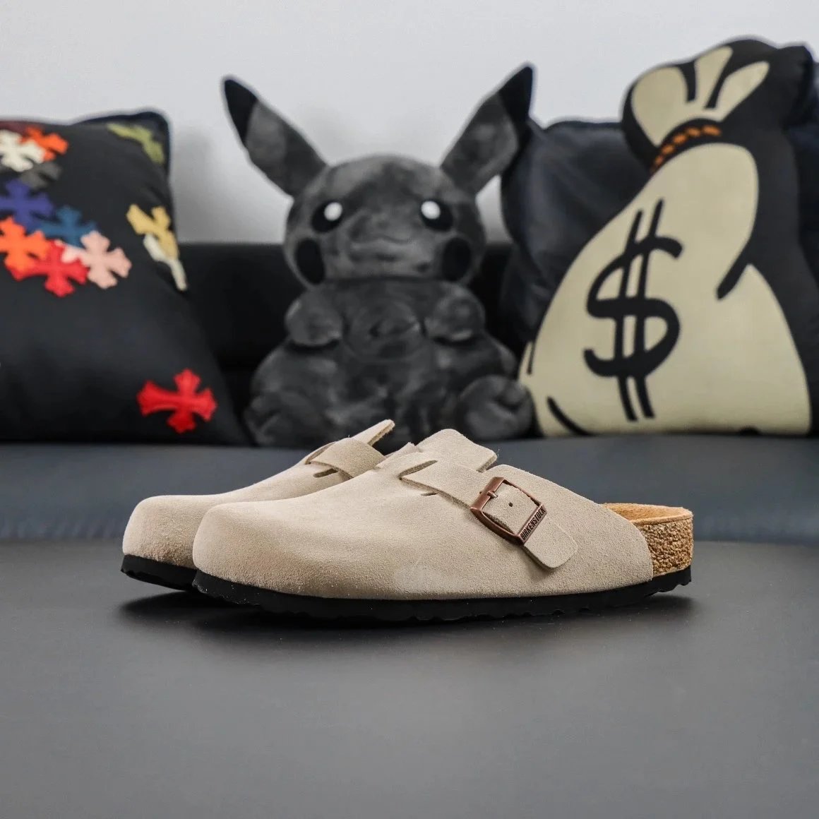 Suede sand color