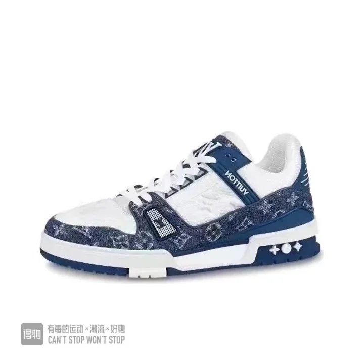 White & Blue Denim Embossed