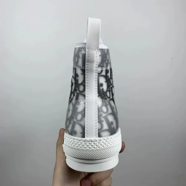 Dior B23 High-Top Transparent Gray Sneakers - 4